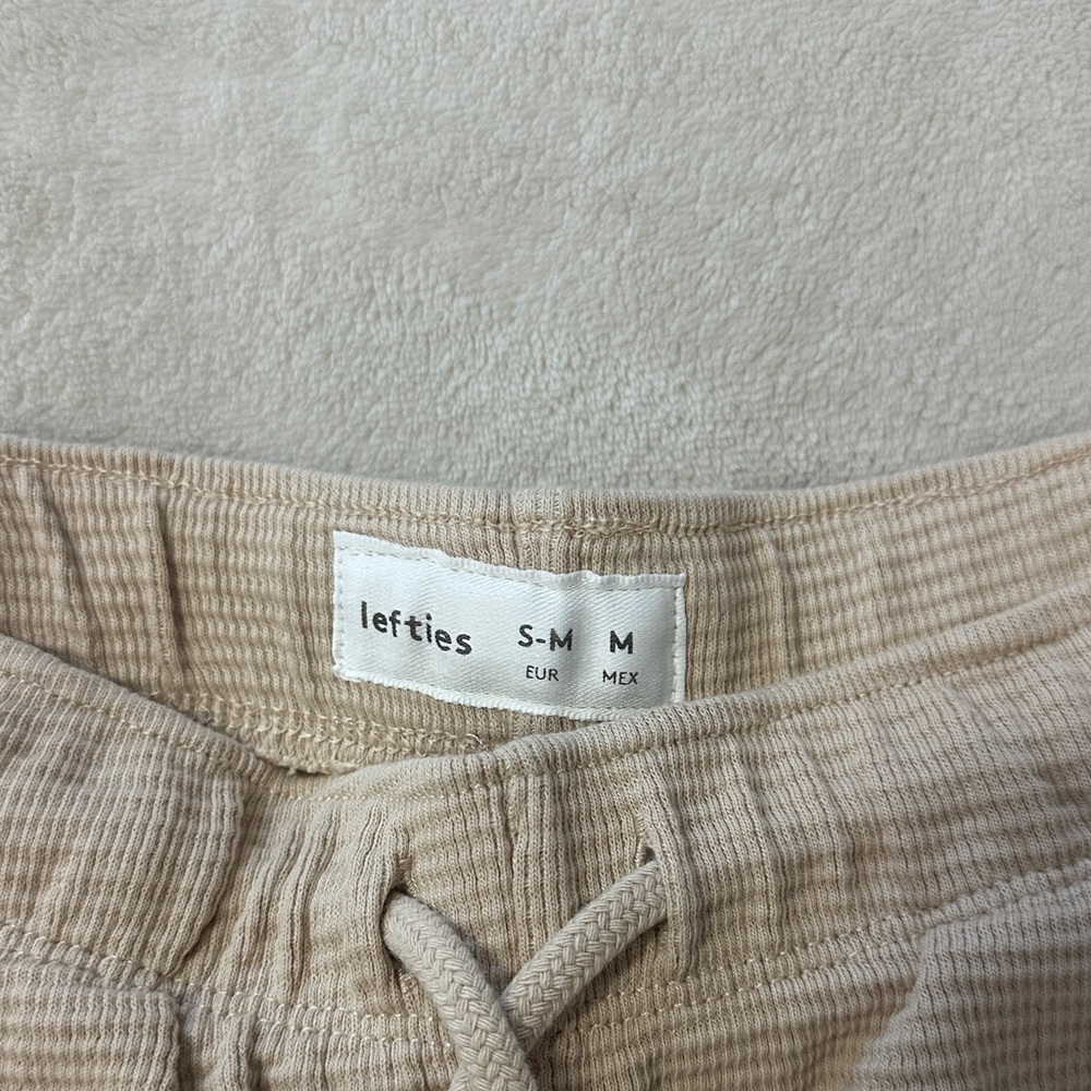 Lefties Beige Ribbed Tank & Shorts Set - Picture 3 of 7